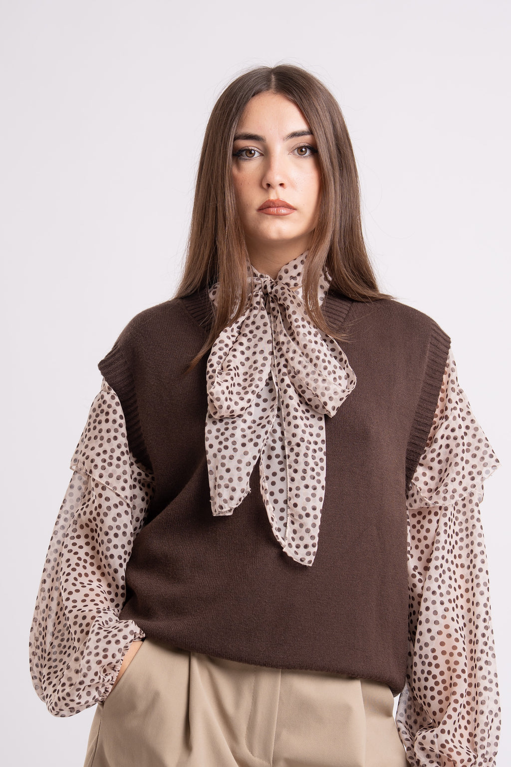 GILET MOKA