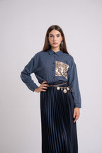 CAMICIA TASCHINO PAILLETTES