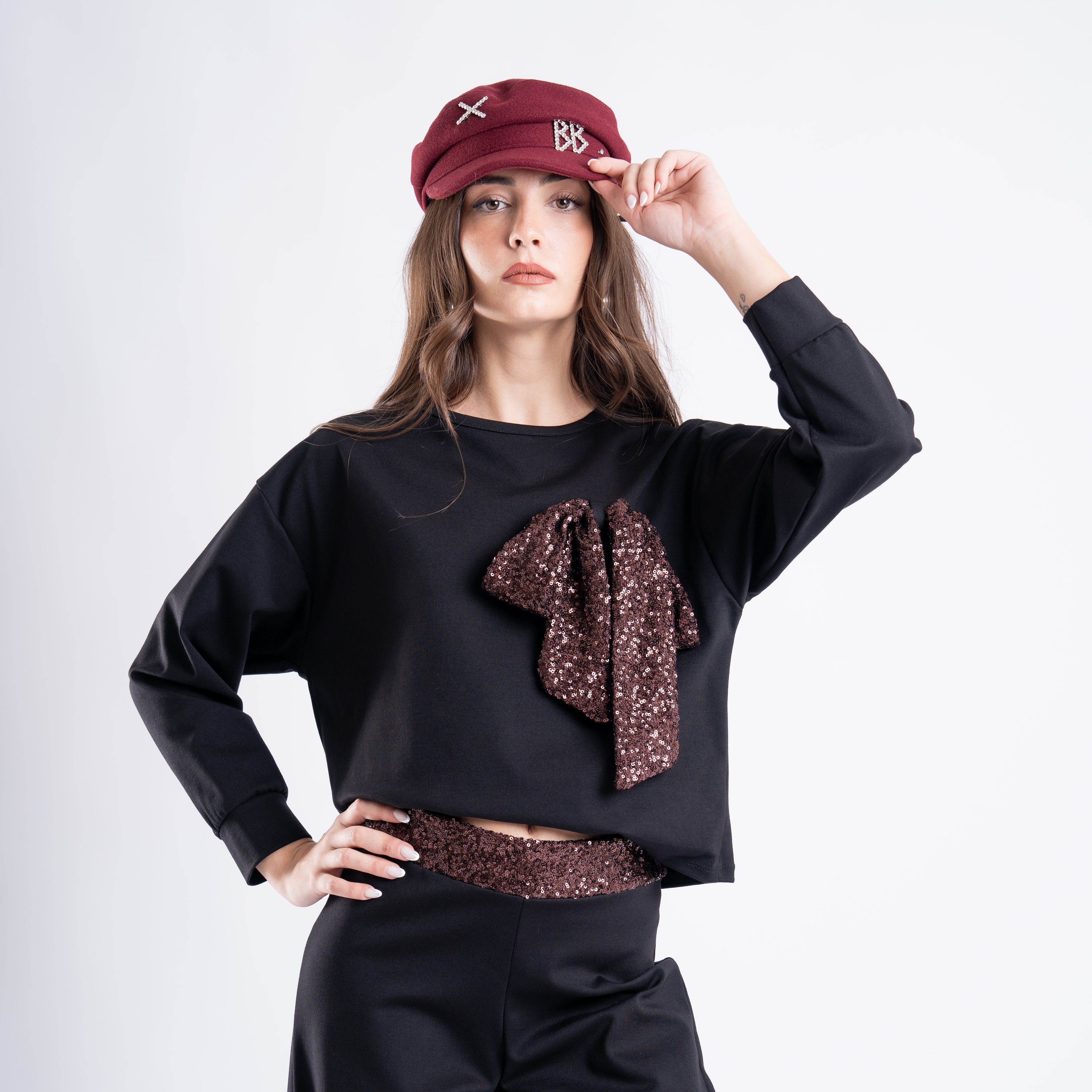 PANTALONE TUTA PAILLETTES