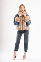 GIUBBOTTO DENIM PELLICCIA