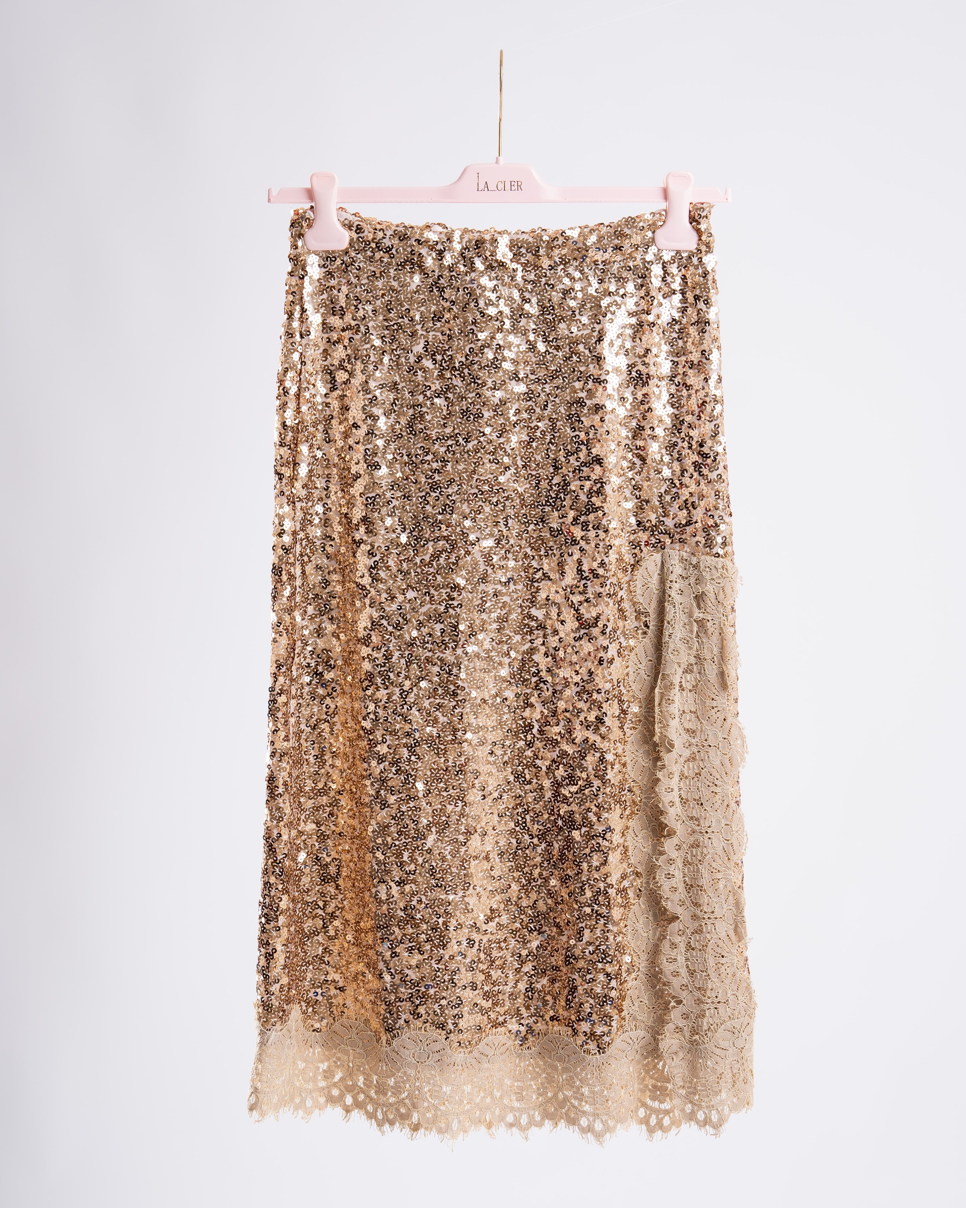 GONNA PAILLETTES PIZZO