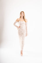 ABITO MANICOTTI RICAMI