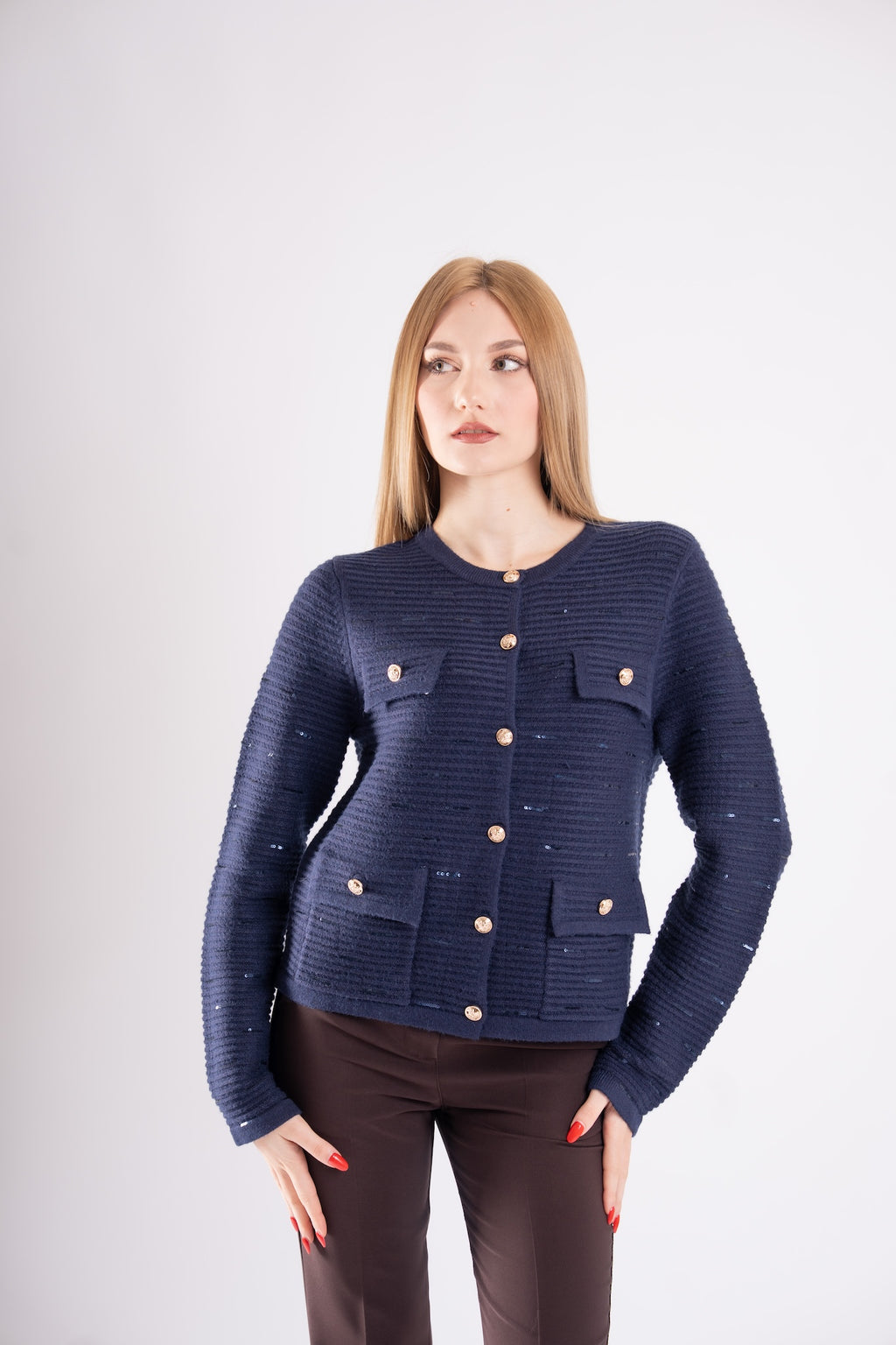CARDIGAN PAILLETTES BOTTONI
