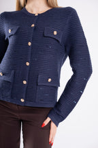 CARDIGAN PAILLETTES BOTTONI